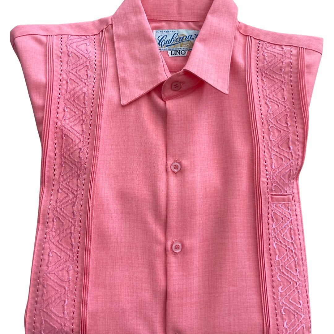 Guayabera color online coral